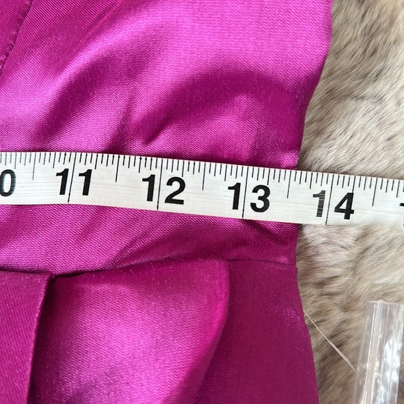 B. Darlin | Magenta Hi-Low Halter Formal Dress - Picture 14 of 15